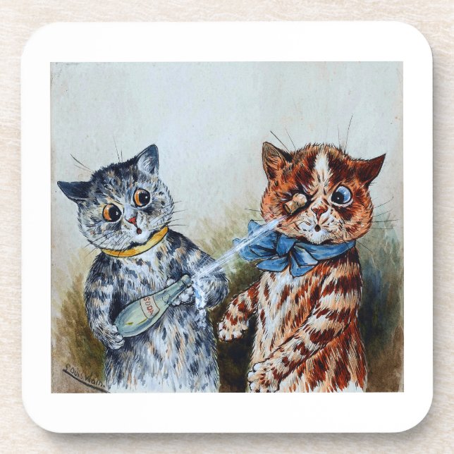 Louis Wain cats  Beverage Coaster (Front)