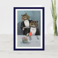 Louis Wain Cats-Funny Christmas Cat Stationery Cards