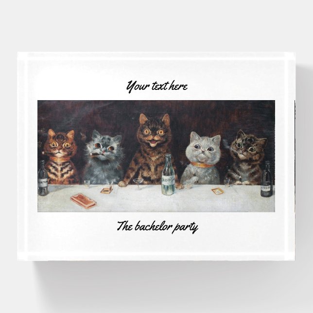 Louis Wain cats Paperweight (Front)