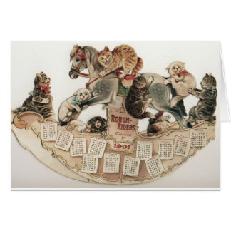 Louis Wain Cats Rocking Horse Cards
