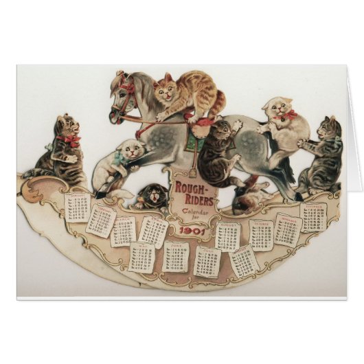 Louis Wain Cats Rocking Horse Cards (Front Horizontal)