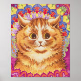 Kaleidoscope Cat Louis Wain Art Print Outsider Art Art 