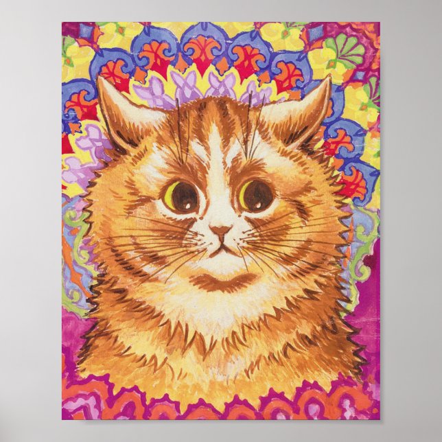 Louis Wain Colorful Cat Poster (Front)