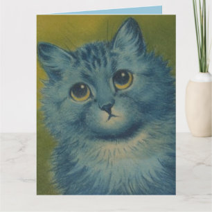 LOUIS WAIN CUTE CAT BIRTHDAY GREETING CARD