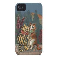 Louis Wain - Cute Cats in Love iphone4 case