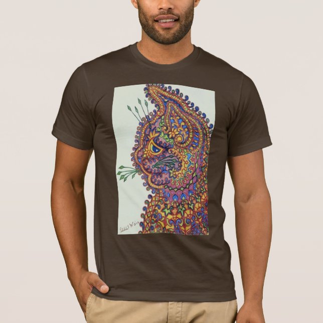 Louis Wain Fantasy Wallpaper T-Shirt (Front)