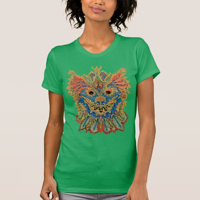 Louis Wain - Kaleidoscope Cat T-Shirt (Front)
