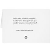 Louis Wain Kittens in the Classroom - Vintage Cats (Back Horizontal)