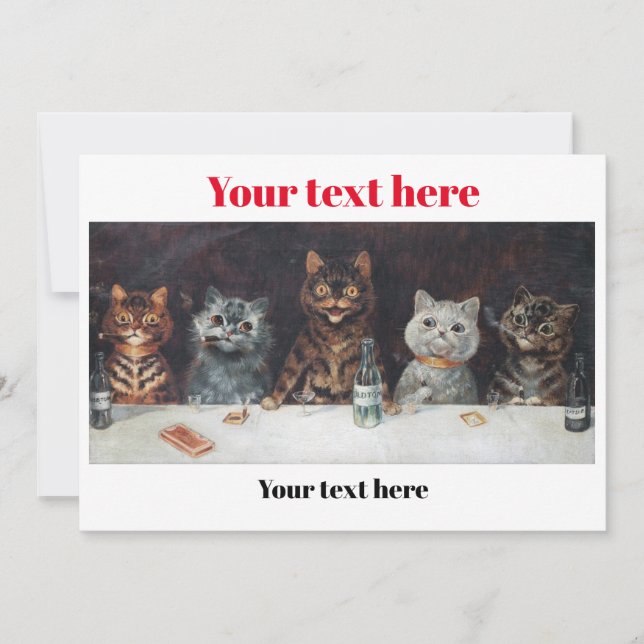 Louis Wain Poster Invitation (Front)