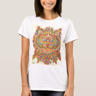 Louis Wain Psychedelic Cat Colorful T-Shirt