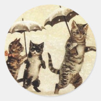 Louis Wain Vintage Cats Sticker