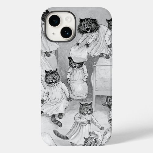 Louis Wains Kittens in the Dorm Case_Mate iPhone 14 Case