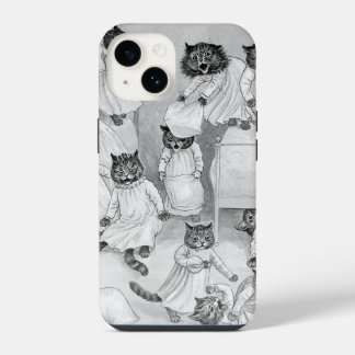 Louis Wain's Kittens in the Dorm iPhone 14 Case