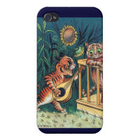 Louis Wain's Valentine Serenade Cover For iPhone 4