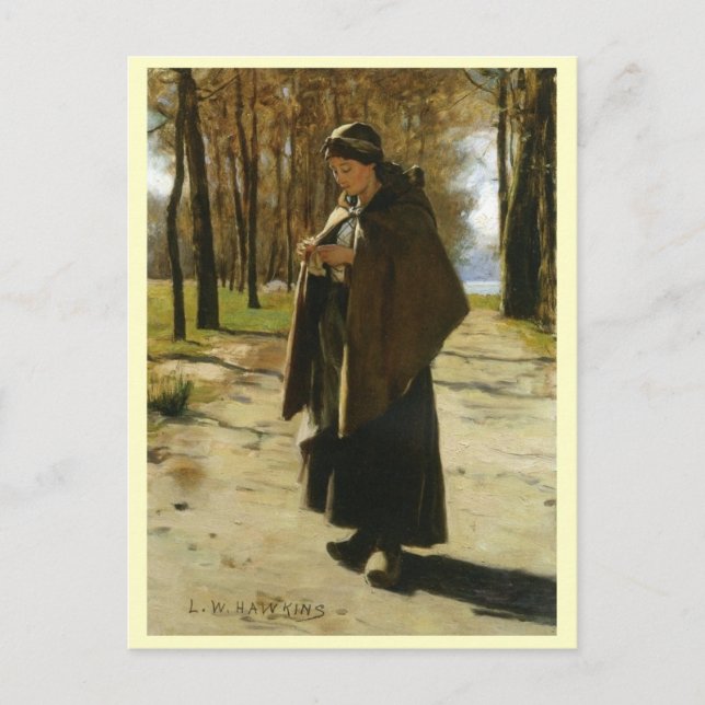 Louis Welden Hawkins, A Peasant Postcard (Front)