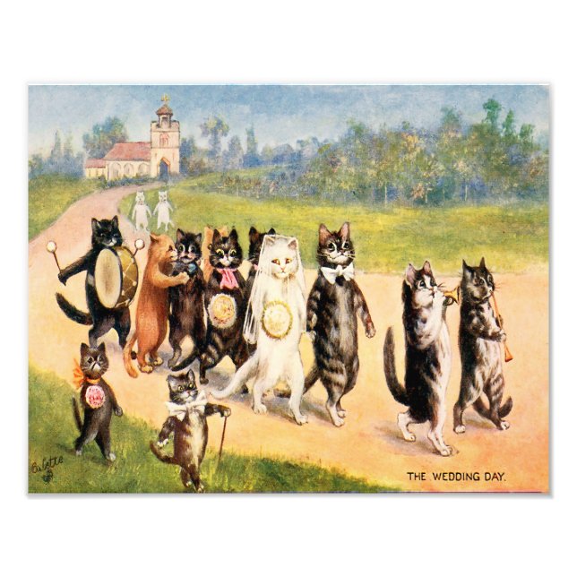 Louis William Wain "Wedding Day" Photo Print (Front)