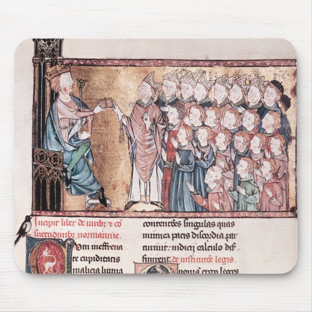Louis X  Stubborn Giving the Charter to Mouse Pad (Front)