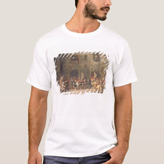 Louis XIII at the chateau of Blois, 1874 (oil on c T-Shirt (Front)