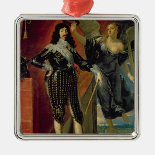 Louis XIII Crowned by Victory, 1635 Metal Ornament