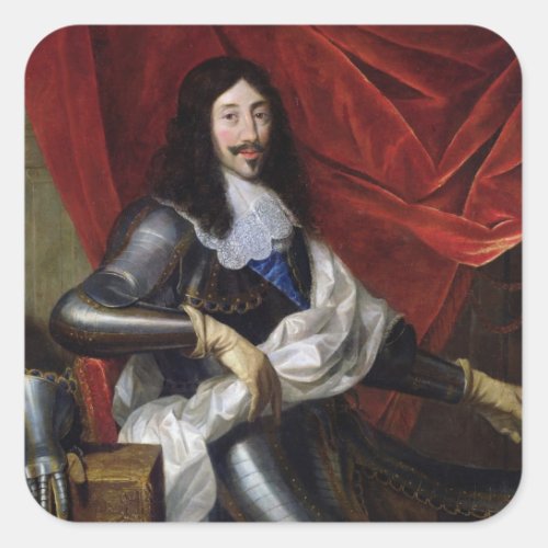 Louis XIII  King of France and Navarre Square Sticker