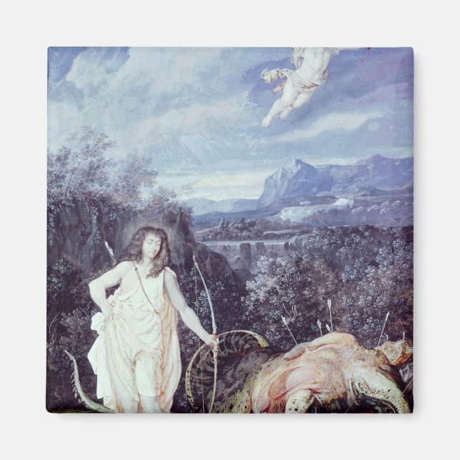 Louis XIV  as Apollo, Slayer of Python Magnet (Front)