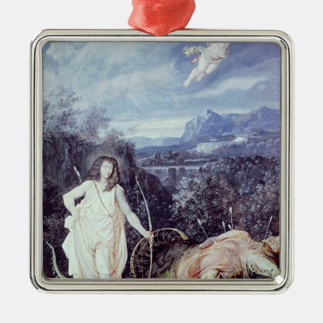 Louis XIV  as Apollo, Slayer of Python Metal Ornament (Front)