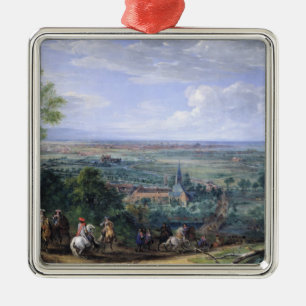 Louis XIV  at the Siege of Lille facing the Metal Ornament