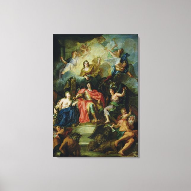 Louis XIV  Crowned by Glory, c.1686 Canvas Print (Front)
