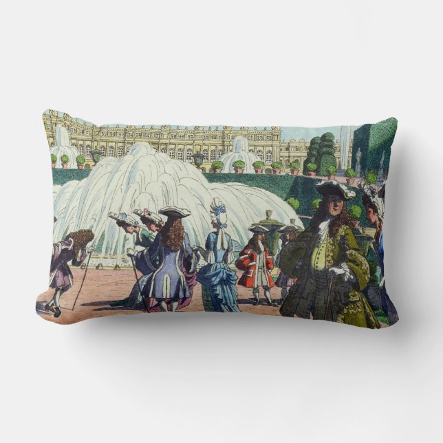 Louis XIV 'Gentry @ Versailles - Pierre Brissaudin Lumbar Pillow (Front)