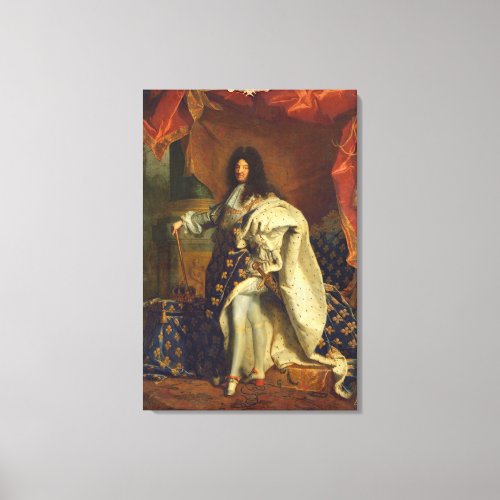 Louis XIV in Royal Costume 1701 Canvas Print