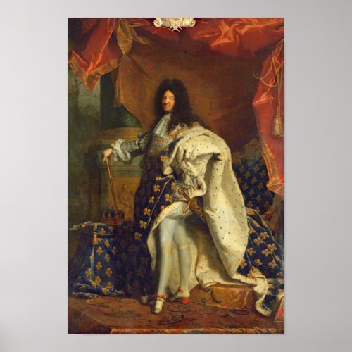 Louis XIV in Royal Costume 1701 Poster