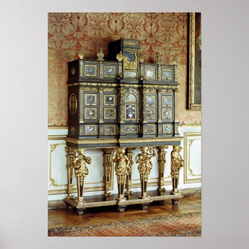 Louis XIV jewellery cabinet Gobelins Workshop Poster