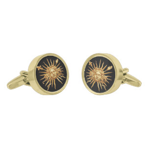 LOUIS XIV Le Roi Soleil "Sun King" French Cufflinks