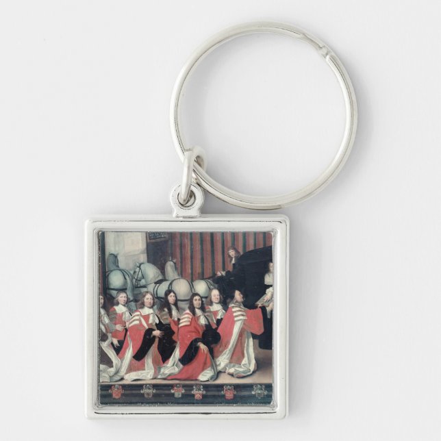 Louis XIV received by the sheriffs in Toulouse Keychain (Front)