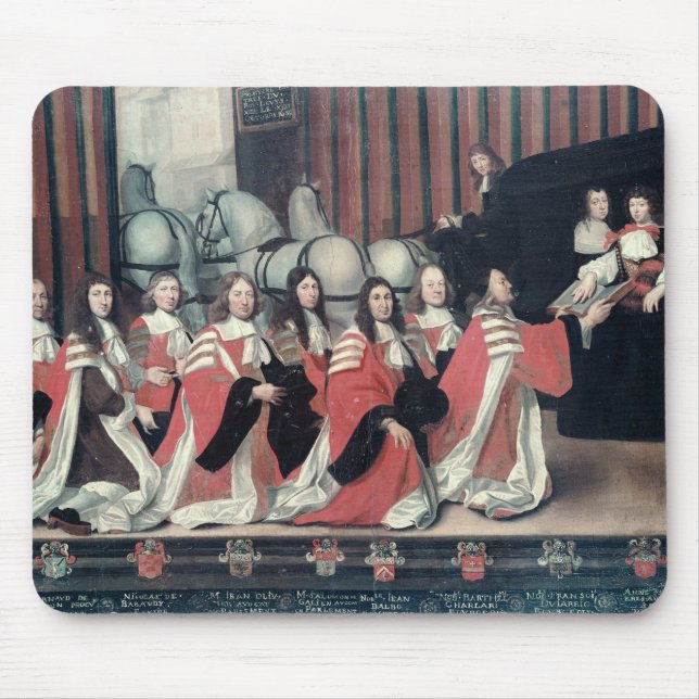 Louis XIV received by the sheriffs in Toulouse Mouse Pad (Front)