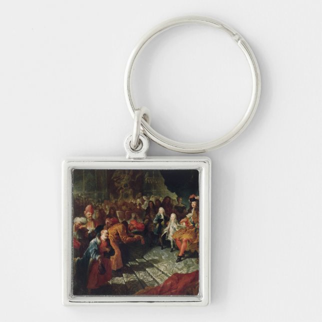 Louis XIV  receiving the Persian Ambassador Keychain (Front)