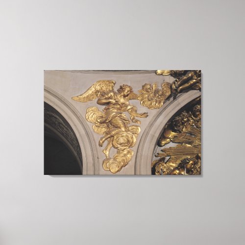 Louis XIV style angel from the arch Canvas Print