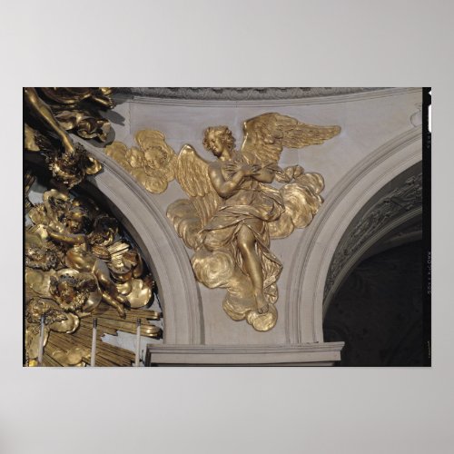 Louis XIV style angel from the arch to the Poster