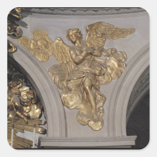 Louis XIV style angel, from the arch to the Square Sticker