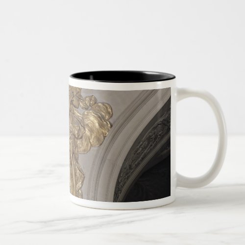 Louis XIV style angel from the arch to the Two_Tone Coffee Mug