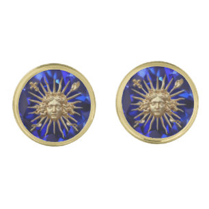 Louis XIV "Sun King of France" Emblem Cufflinks
