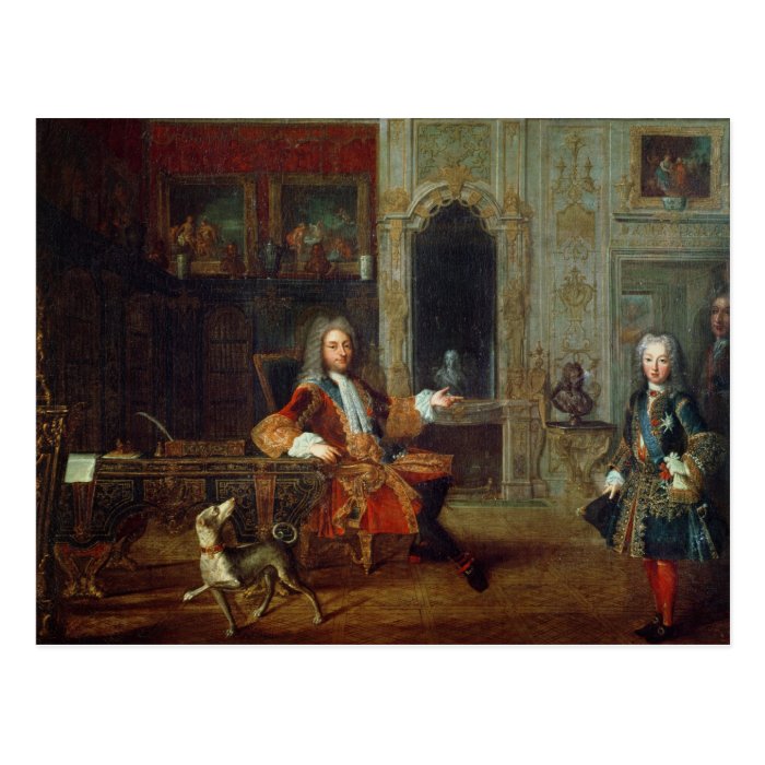 Louis XV  and the Regent, Philippe II Post Cards