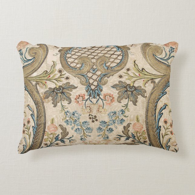 Louis XV Floral Accent Pillow (Front)