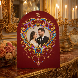 Louis XV Rococo Cartouche Photo Template