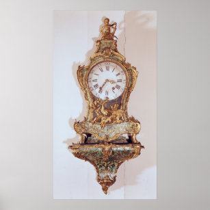 Louis XV style cartel clock Poster