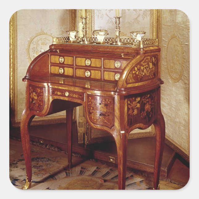 Louis XV Writing Desk Square Sticker (Front)