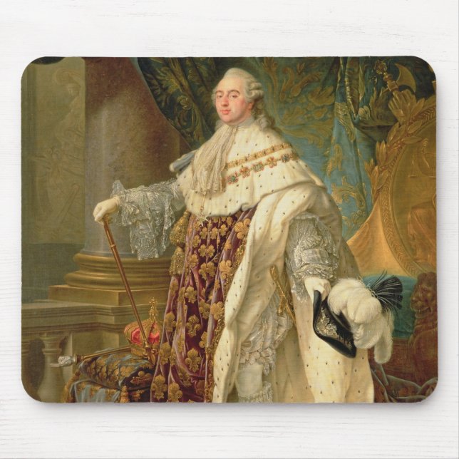 Louis XVI (1754-93) (oil on canvas) Mouse Pad (Front)