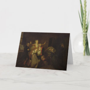 Louis XVI Bidding Farewell to his Family Card
