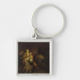 Louis XVI Bidding Farewell to his Family Keychain