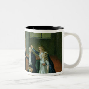 Louis XVI Bidding Farewell to his Family Two-Tone Coffee Mug